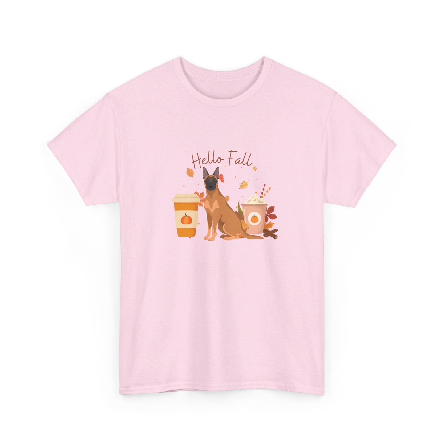 Belgian Malinois Dog Fall Halloween Unisex Heavy Cotton Tee, Dog Mom Gift, AKC