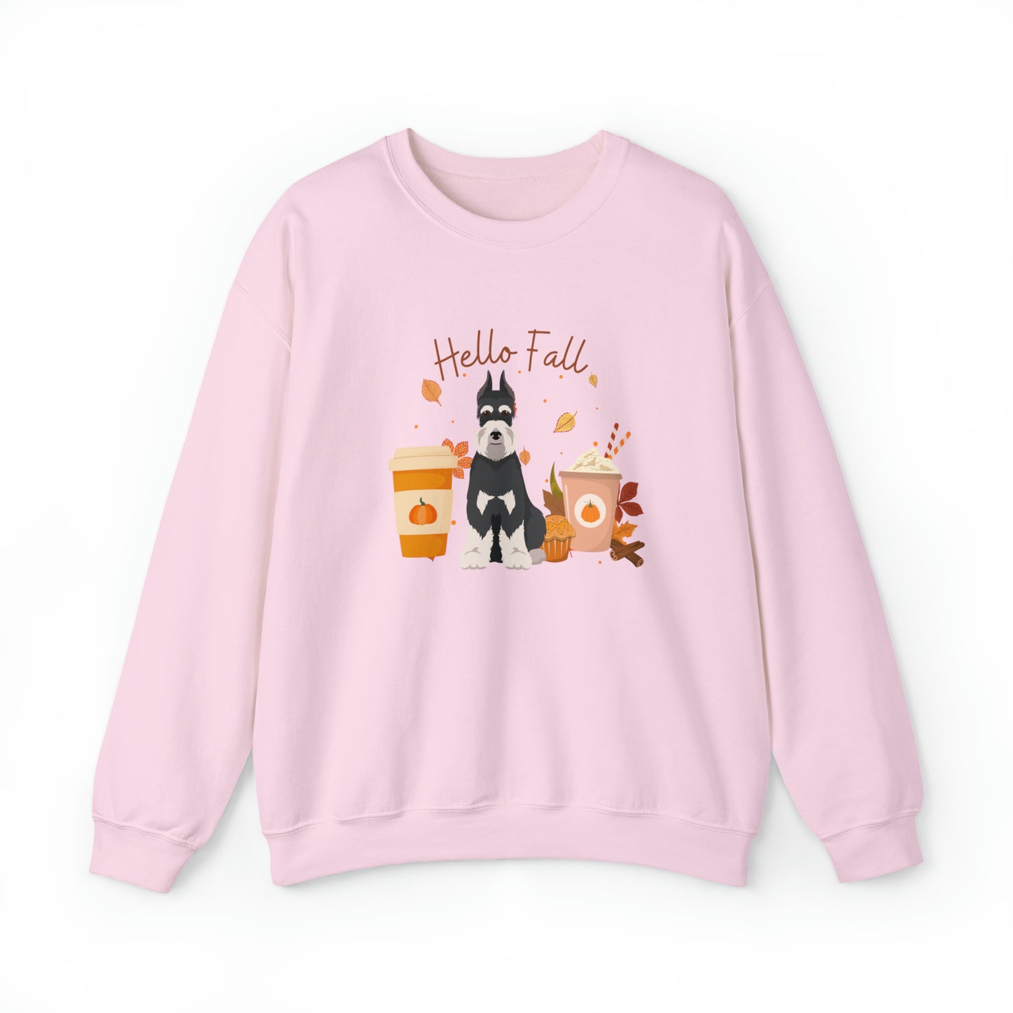 Schnauzer Dog Fall Halloween Unisex Heavy Blend Crewneck Sweatshirt