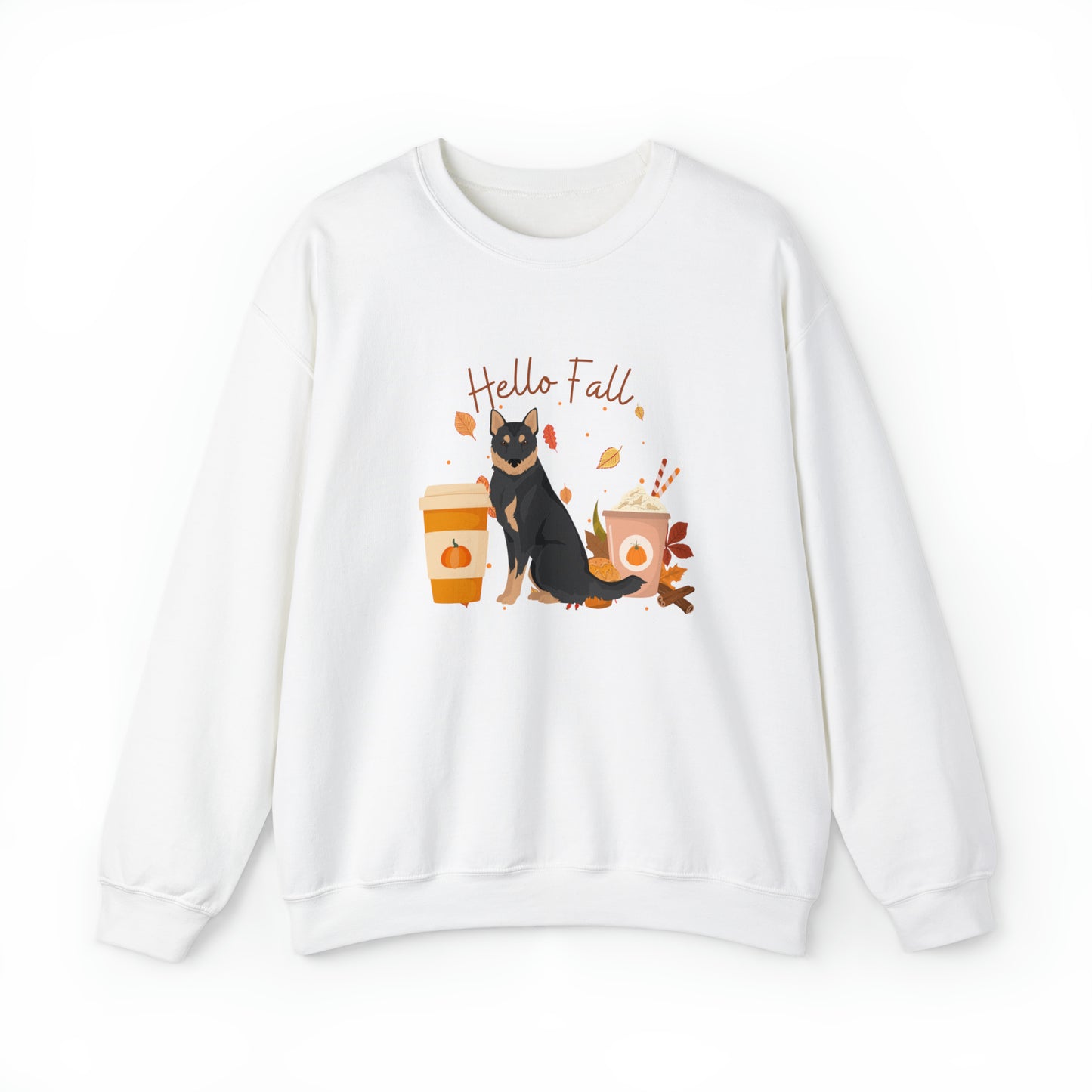 Korean Jindo Dog Fall Halloween Unisex Heavy Blend Crewneck Sweatshirt