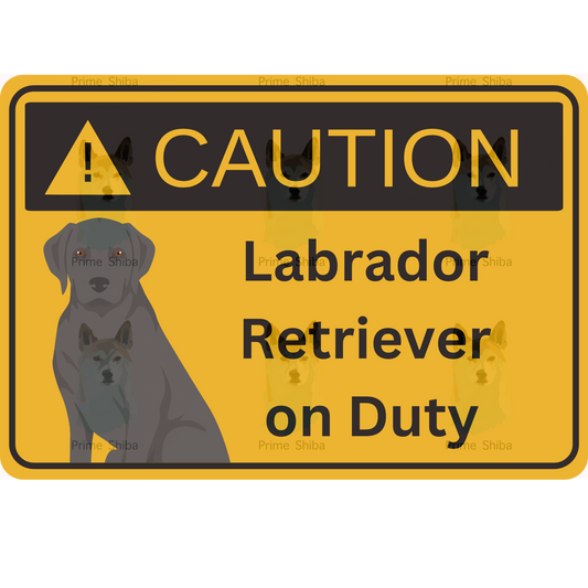 Labrador Retriever Dog 5in Transparent Caution Sticker