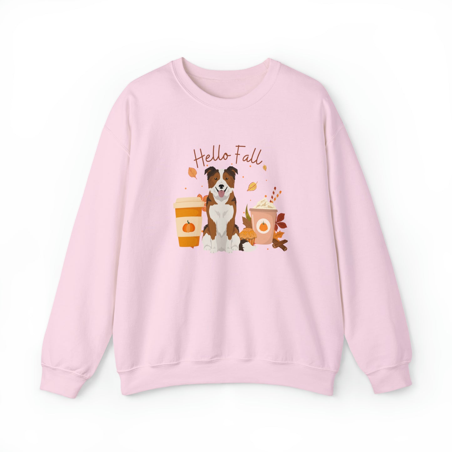 Border Collie Dog Fall Halloween Unisex Heavy Blend Crewneck Sweatshirt