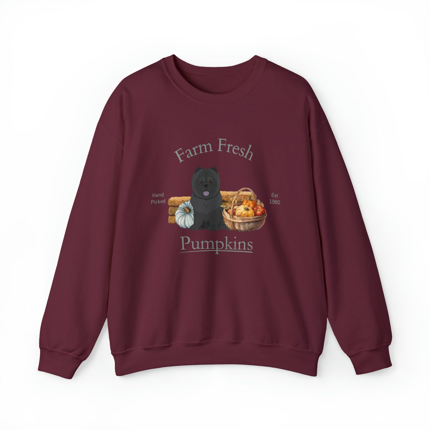 Chow Chow Dog Fall Halloween Unisex Heavy Blend Crewneck Sweatshirt