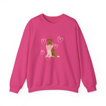 Load image into Gallery viewer, Collie Dog Valentines Day Unisex Heavy Blend Crewneck Sweatshirt
