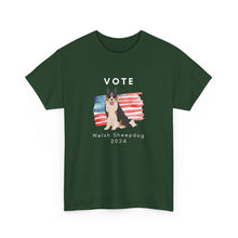 Load image into Gallery viewer, Welsh Sheepdog Dog Vote 2024, Election Unisex Heavy Cotton Tee, Dog Mom Gift, AKC
