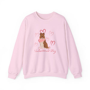 Collie Dog Valentines Day Unisex Heavy Blend Crewneck Sweatshirt