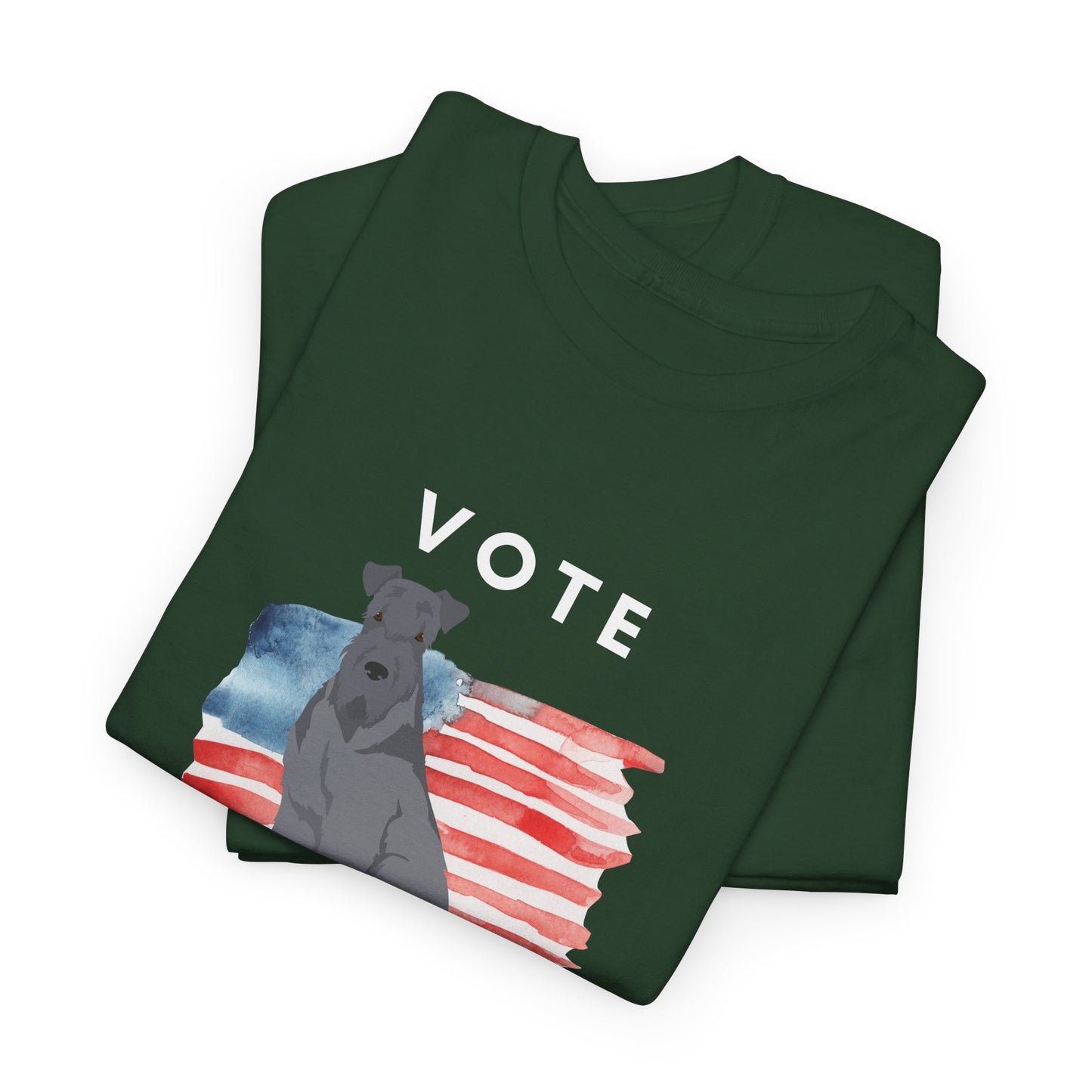 Kerry Blue Terrier Dog Vote 2024, Election Unisex Heavy Cotton Tee, Dog Mom Gift, AKC