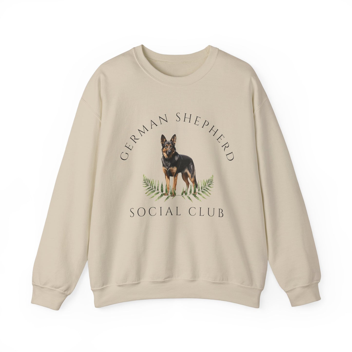 German Shepherd Dog Social Club Unisex Heavy Blend Crewneck Sweatshirt, German Shepherd Dog Mom Gift