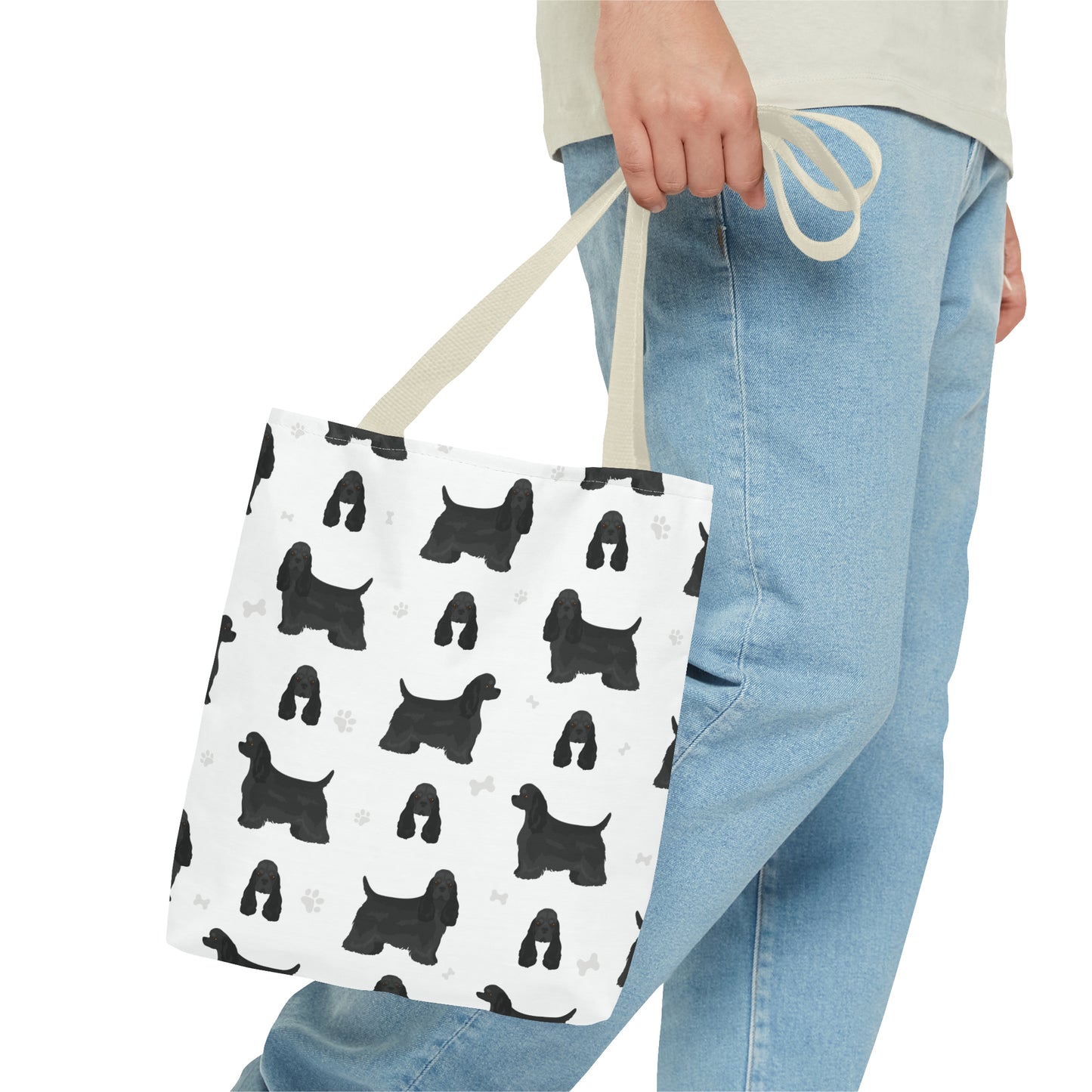 American Cocker Spaniel Dog Tote Bag, Cocker Spaniel Dog Mom Gift