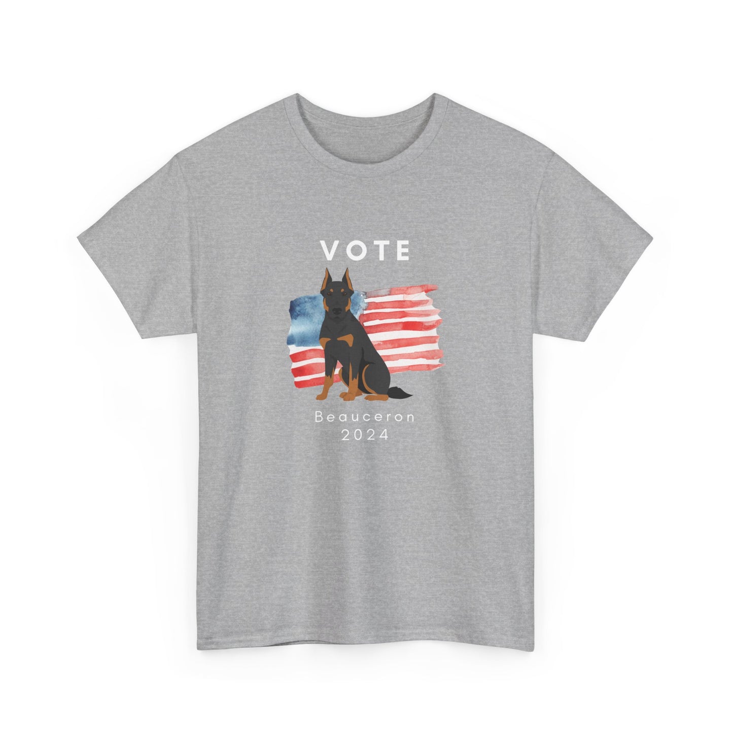 Beauceron Dog Vote 2024, Election Unisex Heavy Cotton Tee, Dog Mom Gift, AKC