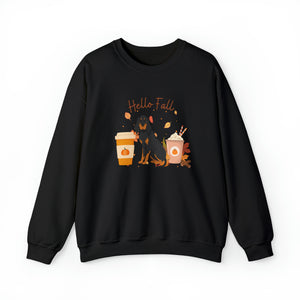 Black And Tan Coonhound Dog Fall Halloween Unisex Heavy Blend Crewneck Sweatshirt
