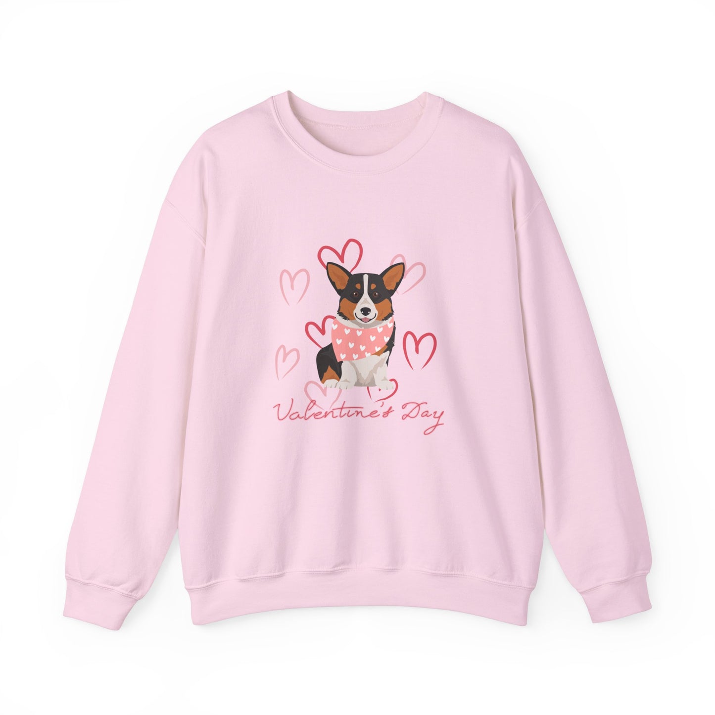 Pembroke Welsh Corgi Dog Valentines Day Unisex Heavy Blend Crewneck Sweatshirt