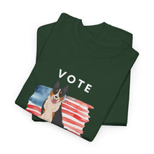 Load image into Gallery viewer, Welsh Sheepdog Dog Vote 2024, Election Unisex Heavy Cotton Tee, Dog Mom Gift, AKC
