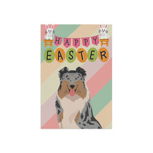 Load image into Gallery viewer, Rough Collie Dog Easter Garden Flag
