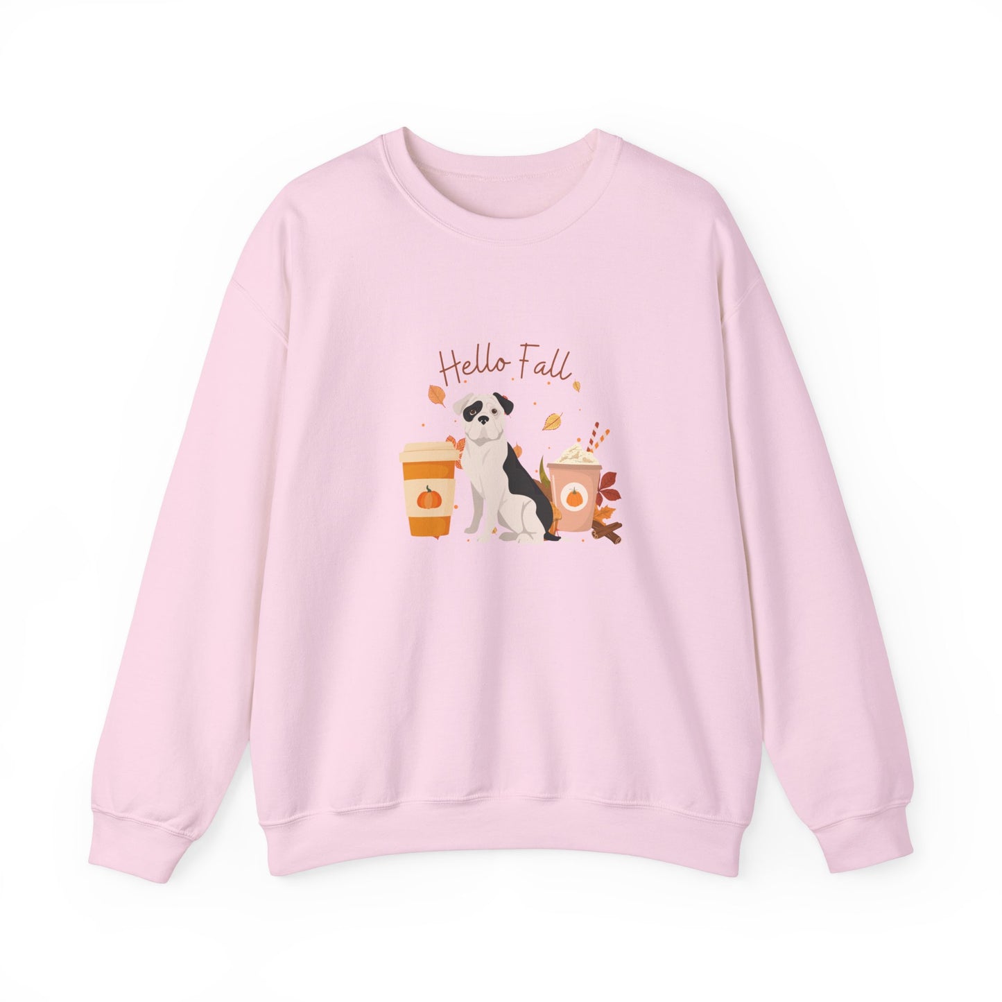 American Bulldog Dog Fall Unisex Heavy Blend Crewneck Sweatshirt