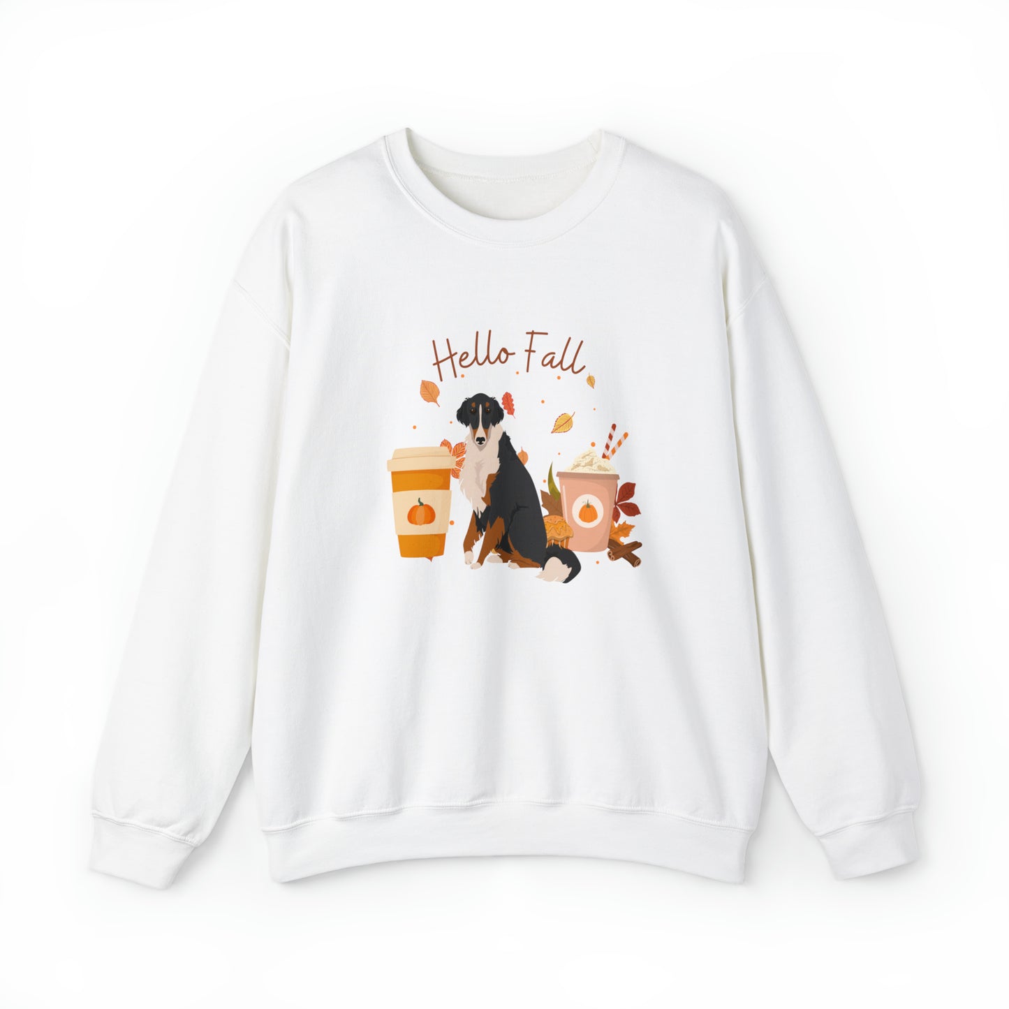 Borzoi Dog Fall Halloween Unisex Heavy Blend Crewneck Sweatshirt