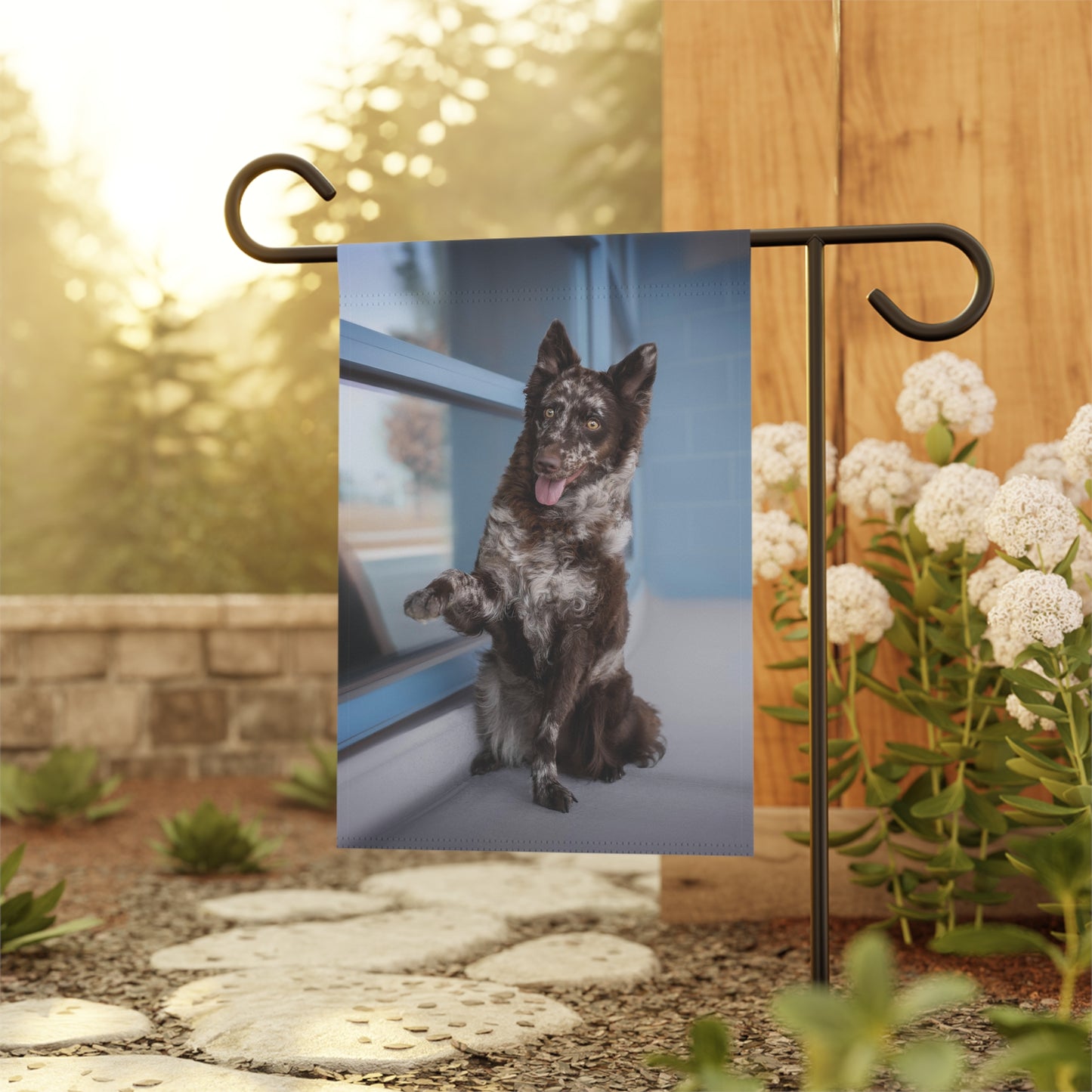 Mudi Dog Garden Flag