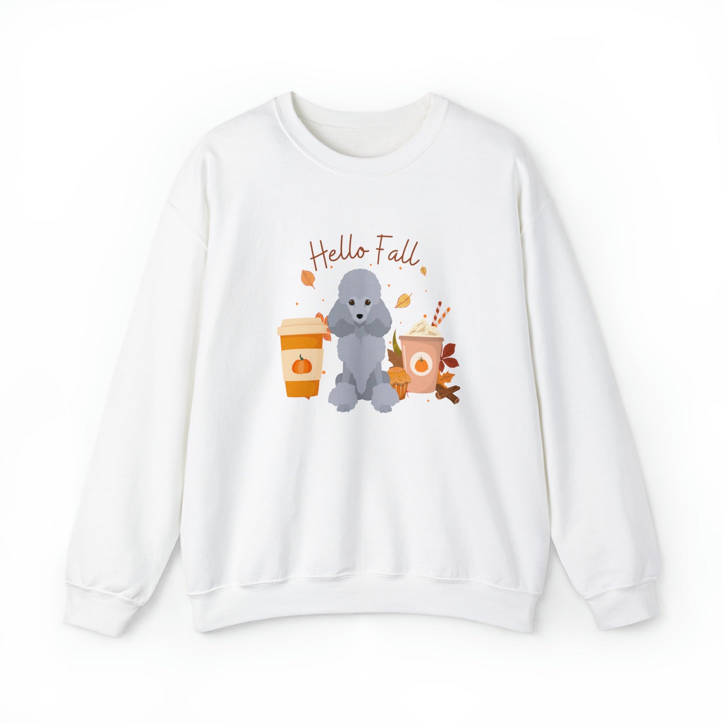 Poodle Dog Fall Halloween Unisex Heavy Blend Crewneck Sweatshirt