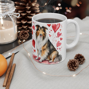 Collie Dog Ceramic Mug 11oz, Collie Mom, Collie Lover, Collie Gift