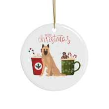 Load image into Gallery viewer, Belgian Lakenois Dog Ceramic Ornament
