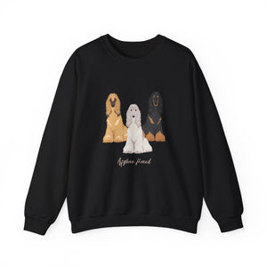 Afghan Hound Dog Unisex Heavy Blend Crewneck Sweatshirt, Afghan Mom, Afghan Gift, Afghan Lover