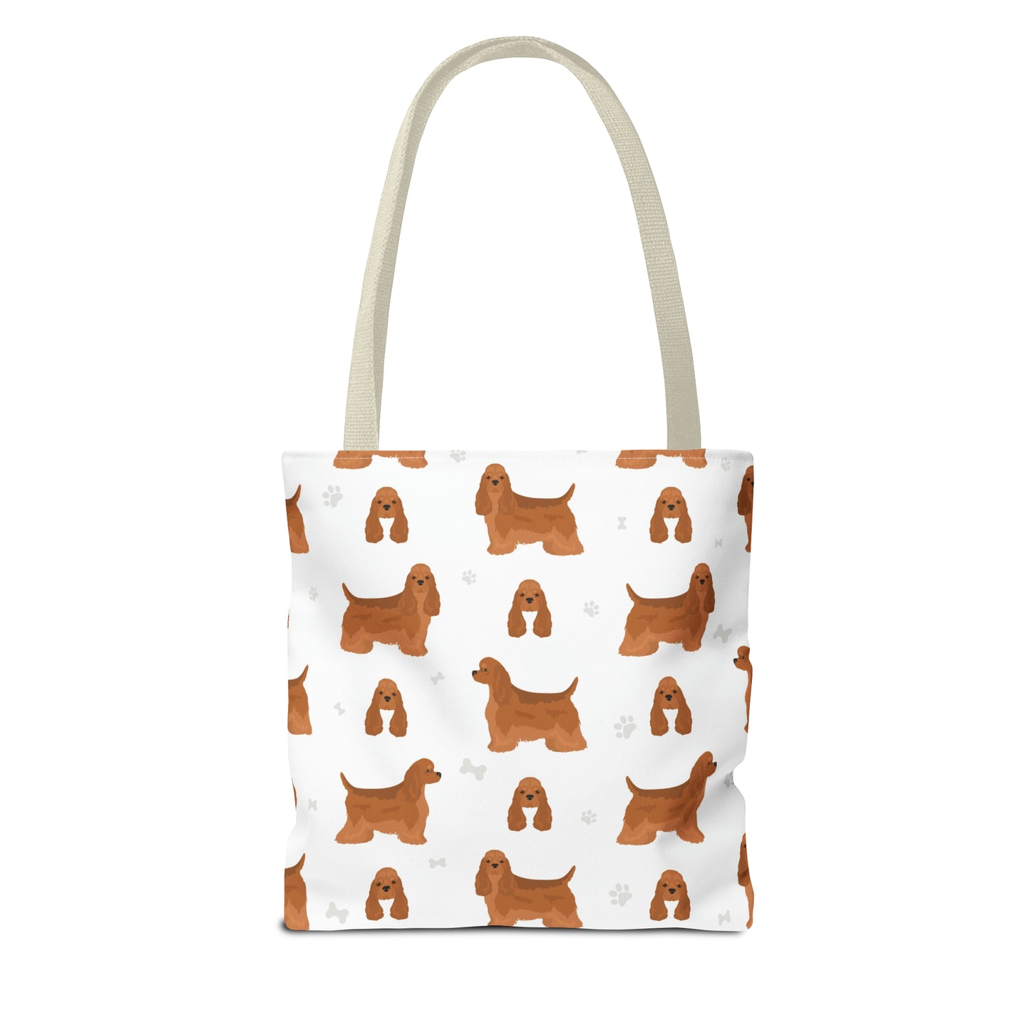 American Cocker Spaniel Dog Tote Bag, Cocker Spaniel Dog Mom Gift