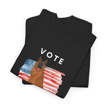 Load image into Gallery viewer, Belgian Tervuren Dog Vote 2024, Election Unisex Heavy Cotton Tee, Dog Mom Gift, AKC
