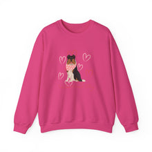 Load image into Gallery viewer, Collie Dog Valentines Day Unisex Heavy Blend Crewneck Sweatshirt
