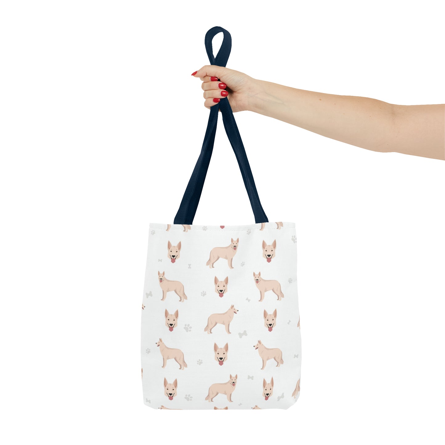 White Swiss Shepherd Dog Tote Bag, Pyrenees Dog Mom Gift