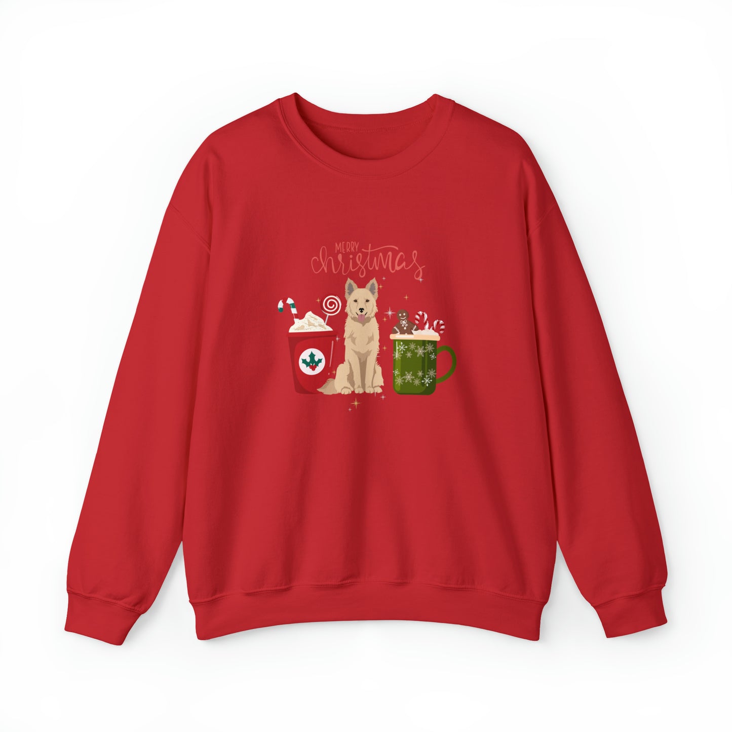 Mudi Dog Christmas Unisex Heavy Blend Crewneck Sweatshirt