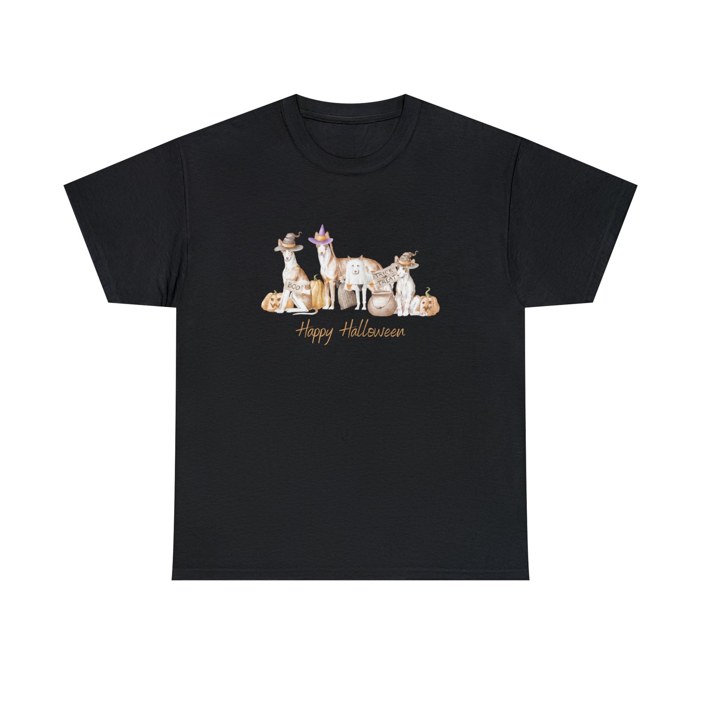 Ibizan Hound Dog Halloween Unisex Heavy Cotton Tee