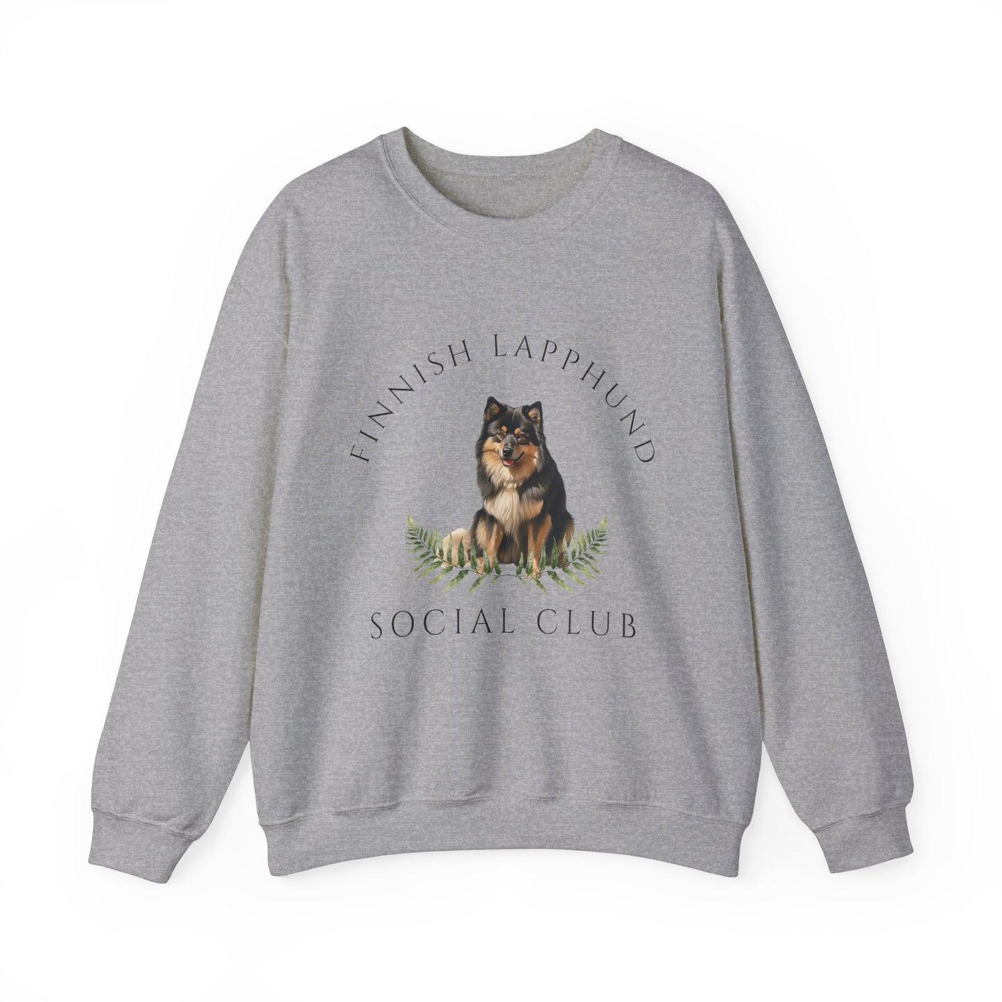 Finnish Lapphund Dog Social Club Unisex Heavy Blend Crewneck Sweatshirt, Finnish Lapphund Dog Mom Gift