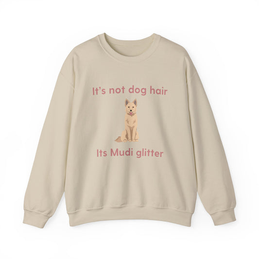 Mudi Dog Glitter Funny Unisex Heavy Blend Crewneck Sweatshirt, Mudi Mom, Mudi Gift, Mudi Lover