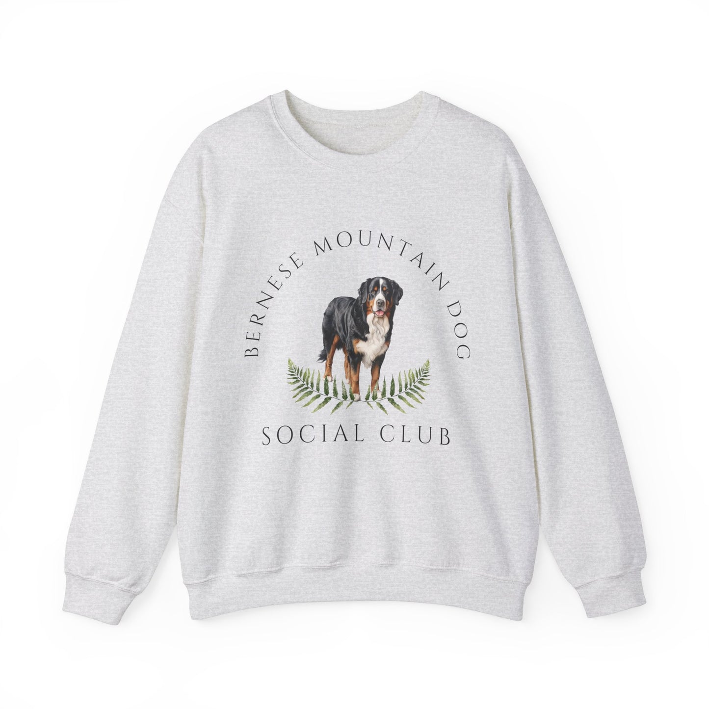 Bernese Mountain Dog Social Club Unisex Heavy Blend Crewneck Sweatshirt, Bernese Dog Mom Gift