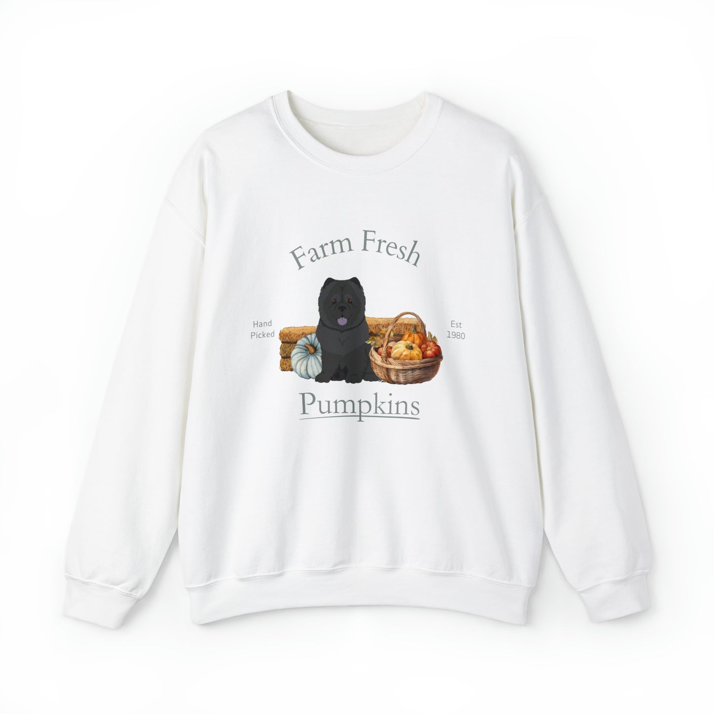 Chow Chow Dog Fall Halloween Unisex Heavy Blend Crewneck Sweatshirt