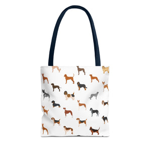 AKC Hound Dog Group Tote Bag, Dog Mom Gift