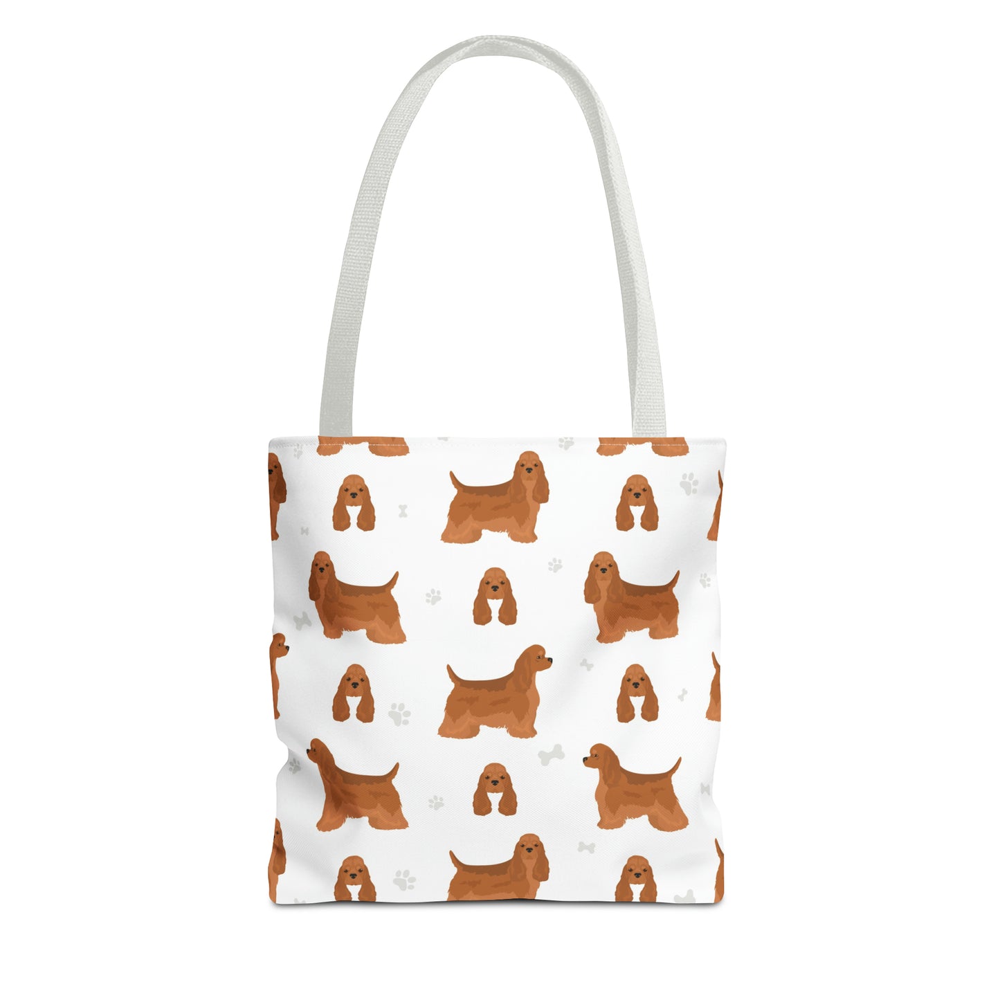 American Cocker Spaniel Dog Tote Bag, Cocker Spaniel Dog Mom Gift