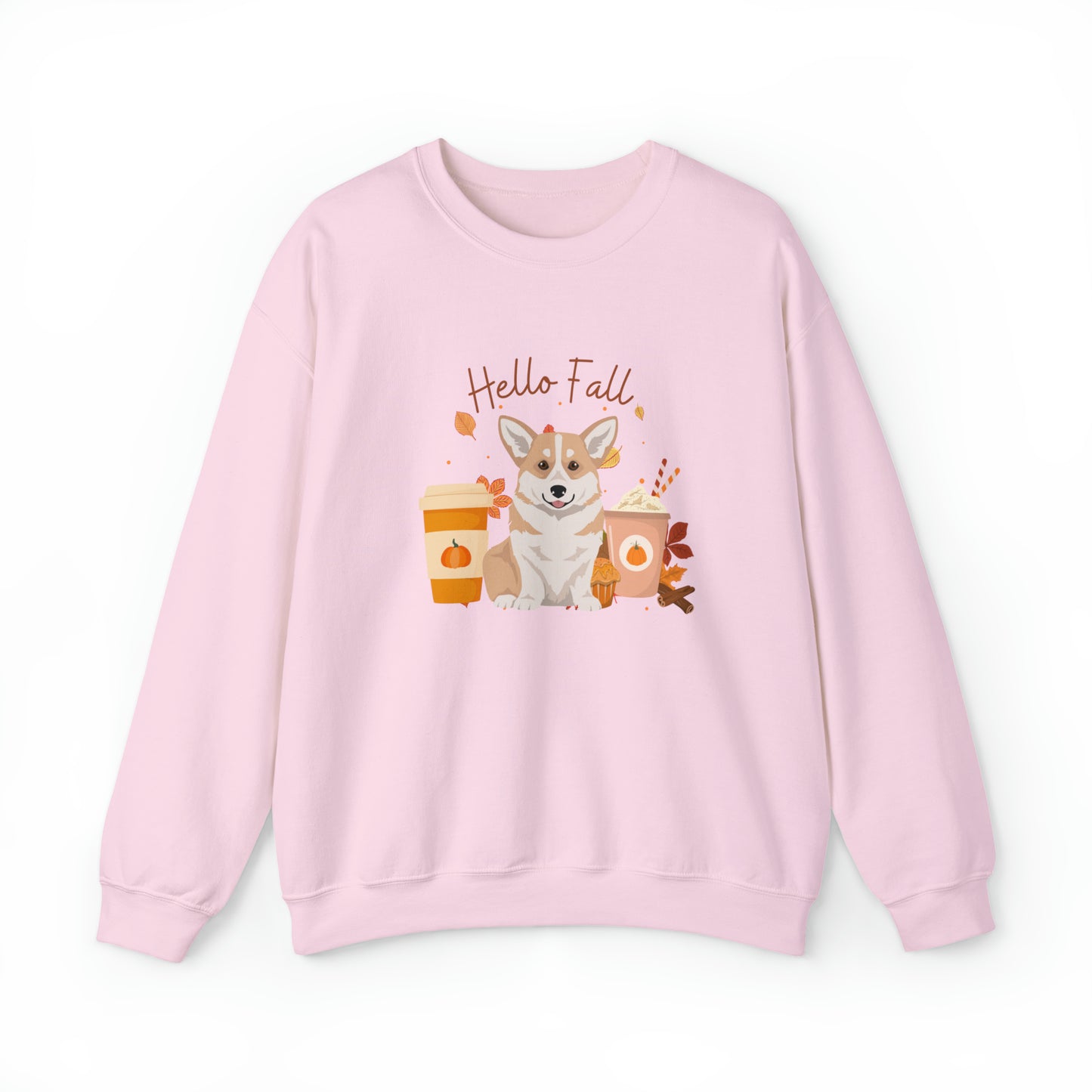 Pembroke Welsh Corgi Dog Fall Halloween Unisex Heavy Blend Crewneck Sweatshirt