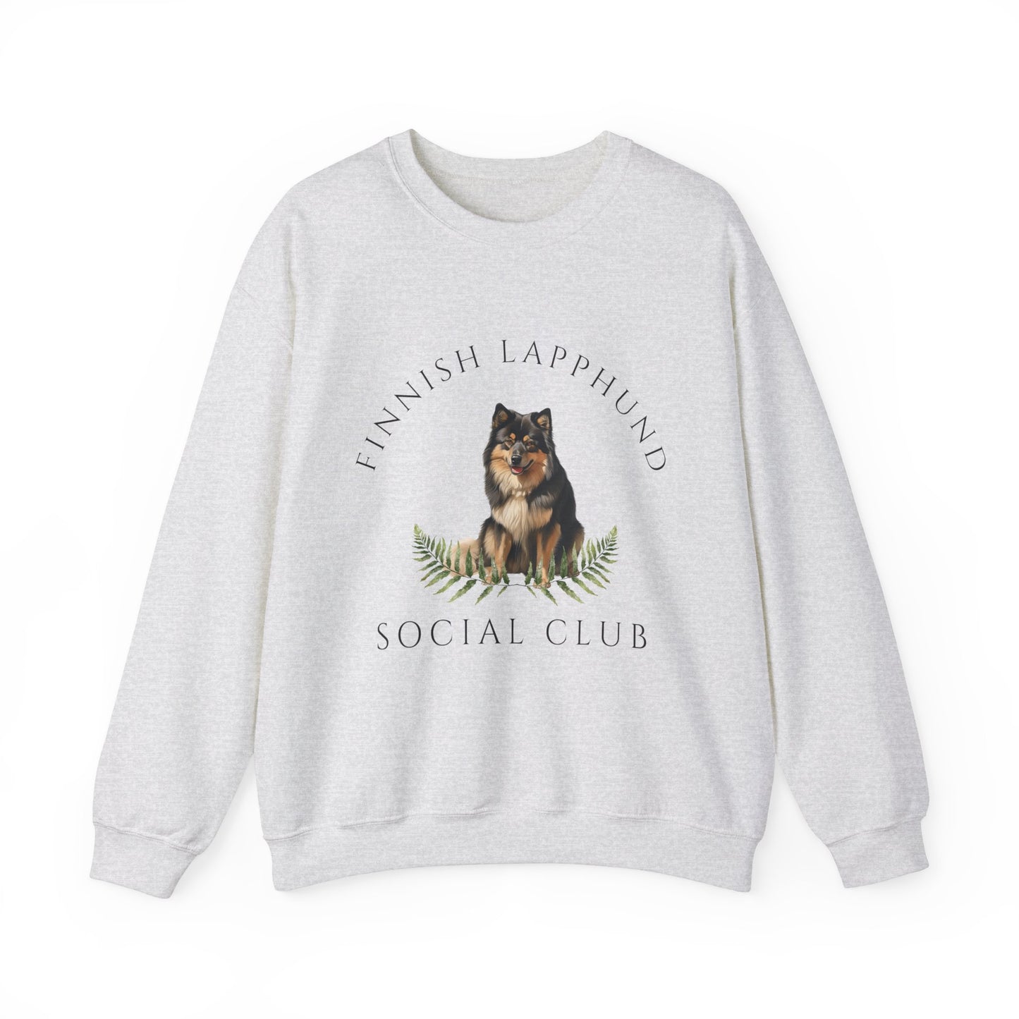 Finnish Lapphund Dog Social Club Unisex Heavy Blend Crewneck Sweatshirt, Finnish Lapphund Dog Mom Gift