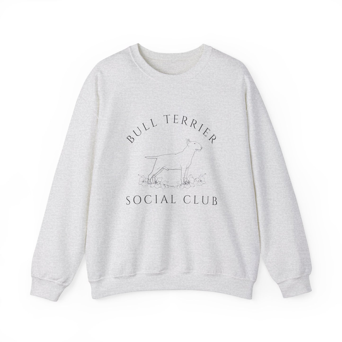 Bull Terrier Dog Social Club Unisex Heavy Blend Crewneck Sweatshirt, Terrier Dog Mom Gift