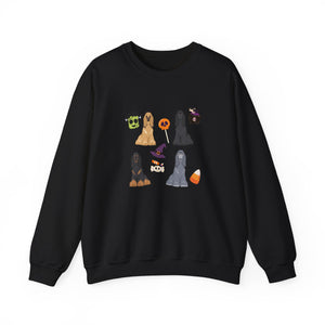 Afghan Hound Dog Fall Halloween Unisex Heavy Blend Crewneck Sweatshirt