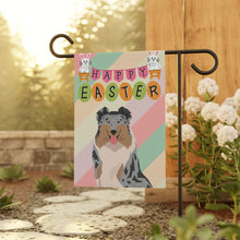 Load image into Gallery viewer, Rough Collie Dog Easter Garden Flag
