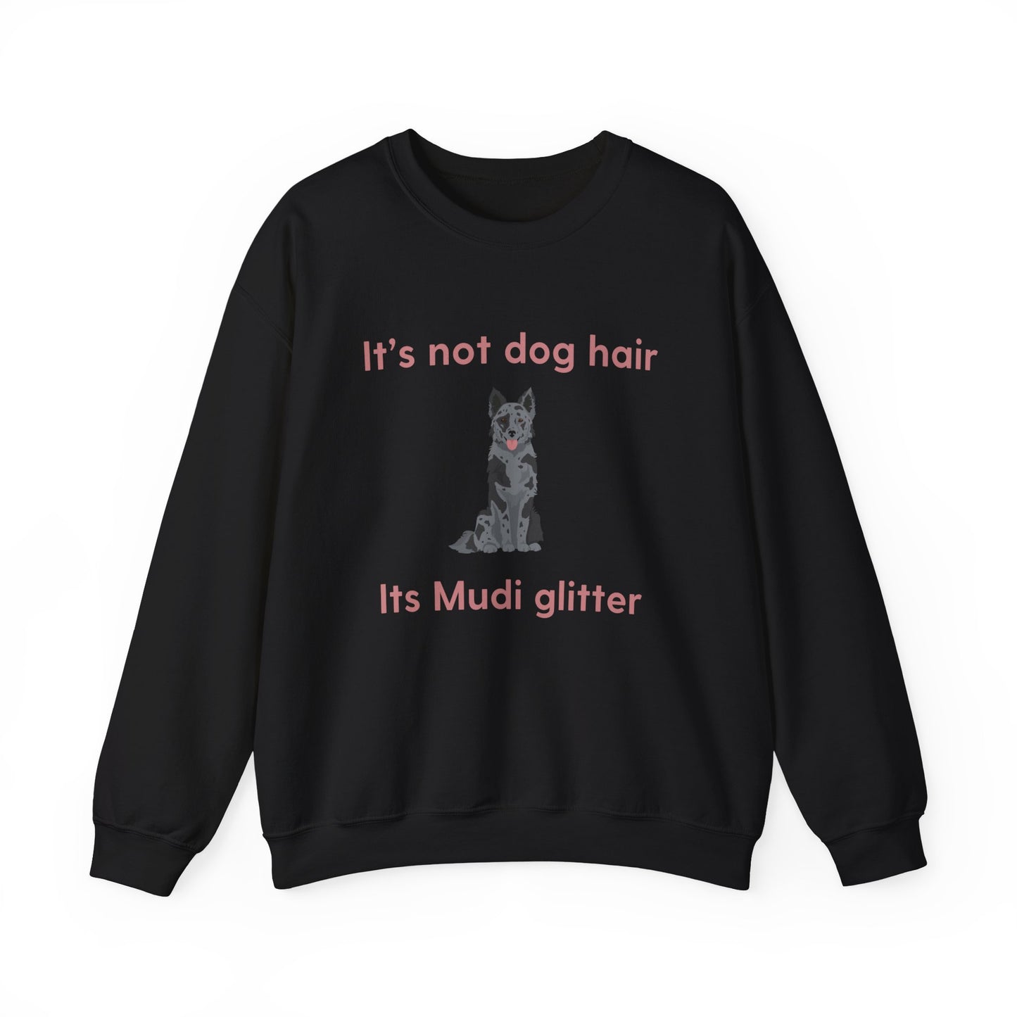 Mudi Dog Glitter Funny Unisex Heavy Blend Crewneck Sweatshirt, Mudi Mom, Mudi Gift, Mudi Lover