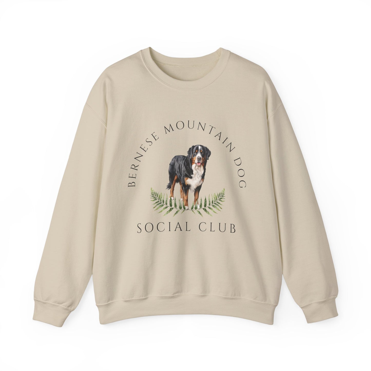 Bernese Mountain Dog Social Club Unisex Heavy Blend Crewneck Sweatshirt, Bernese Dog Mom Gift