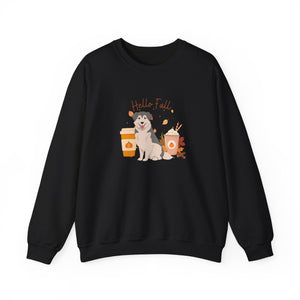 Aidi Dog Fall Unisex Heavy Blend Crewneck Sweatshirt