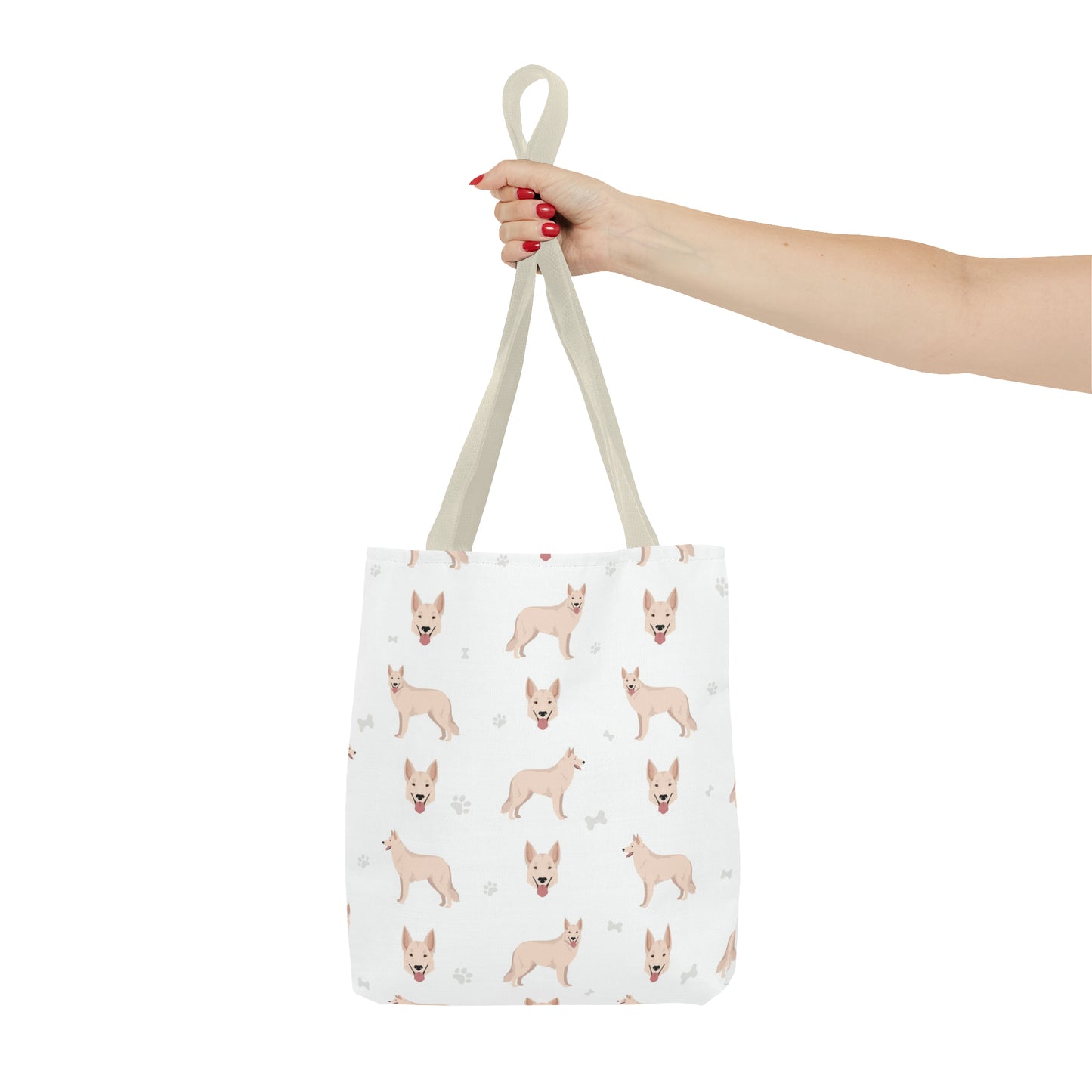 White Swiss Shepherd Dog Tote Bag, Pyrenees Dog Mom Gift