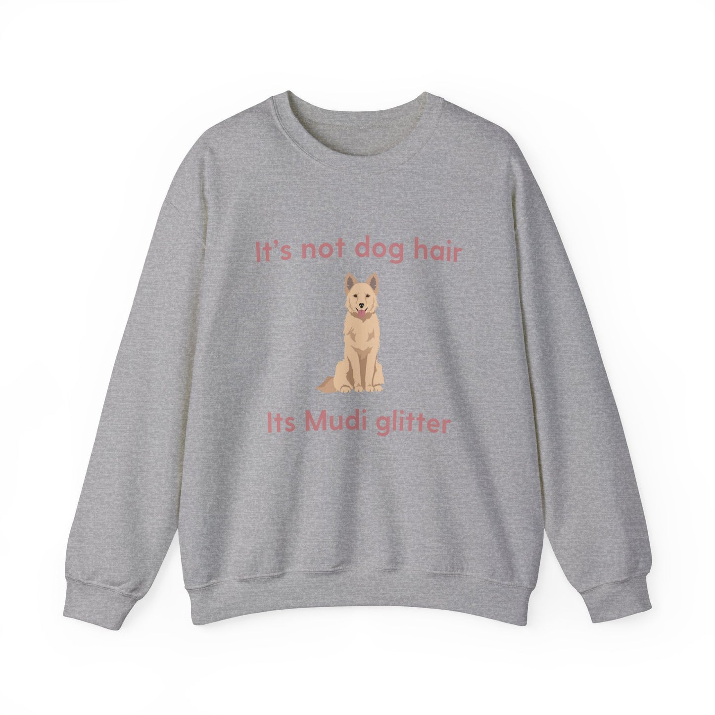 Mudi Dog Glitter Funny Unisex Heavy Blend Crewneck Sweatshirt, Mudi Mom, Mudi Gift, Mudi Lover