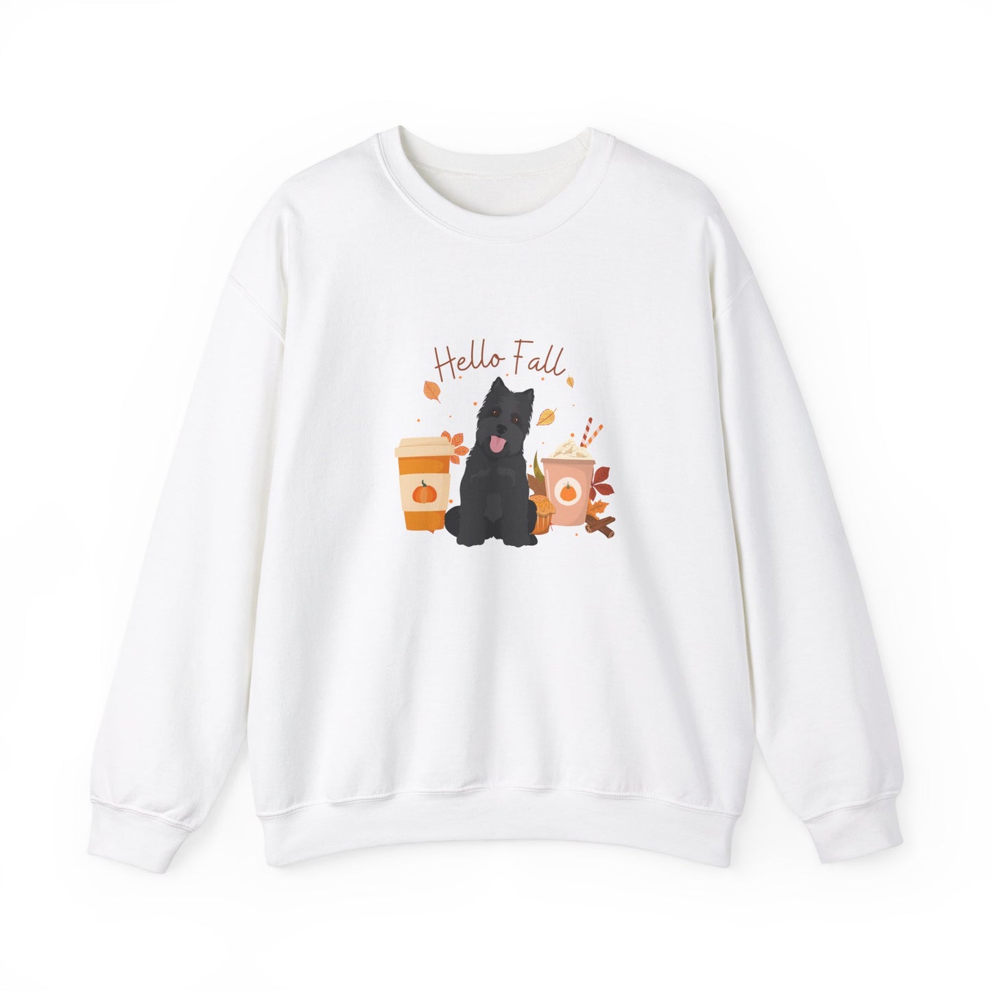 Carin Terrier Dog Fall Unisex Heavy Blend Crewneck Sweatshirt