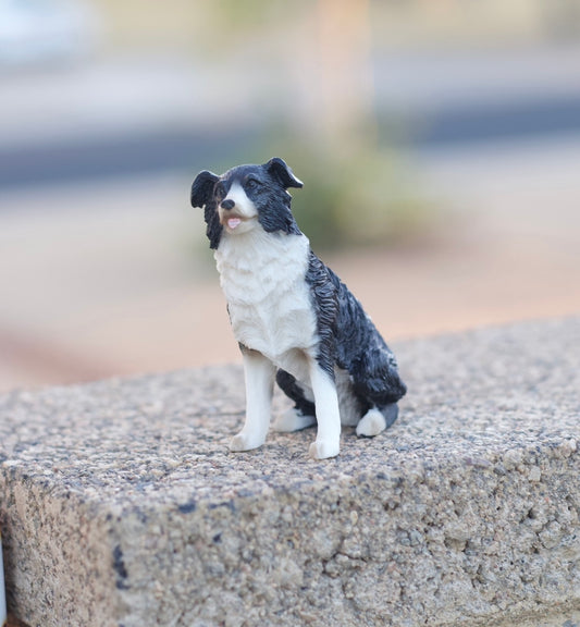 Border Collie Dog Figurine