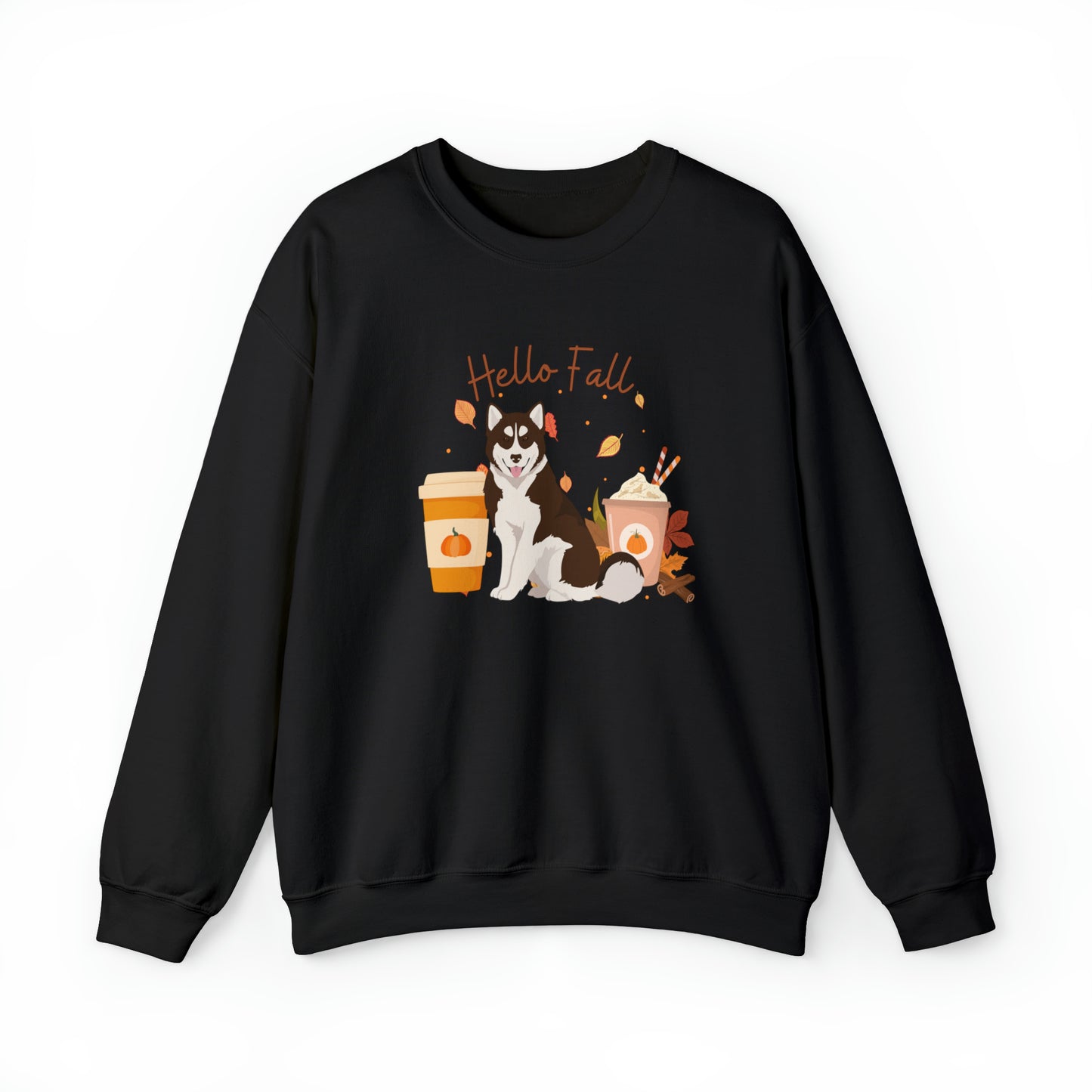 Canadian Inuit Dog Fall Halloween Unisex Heavy Blend Crewneck Sweatshirt