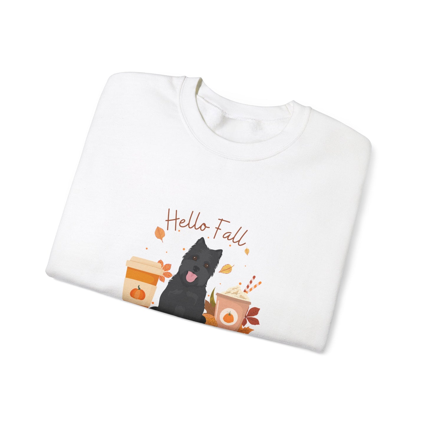 Carin Terrier Dog Fall Unisex Heavy Blend Crewneck Sweatshirt